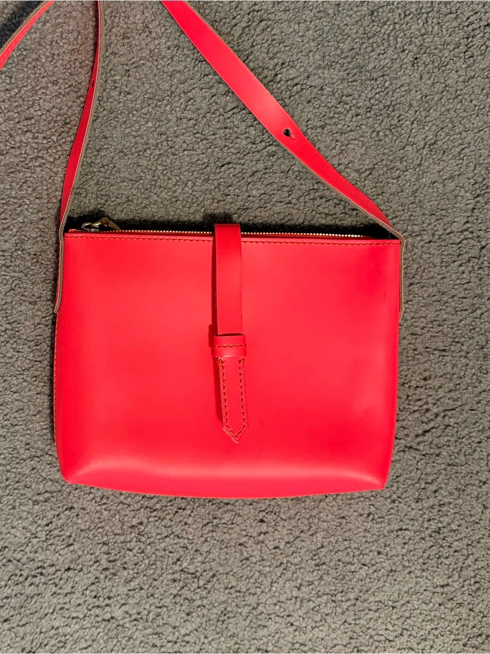 J.Crew Parker Pink Leather Crossbody Bag